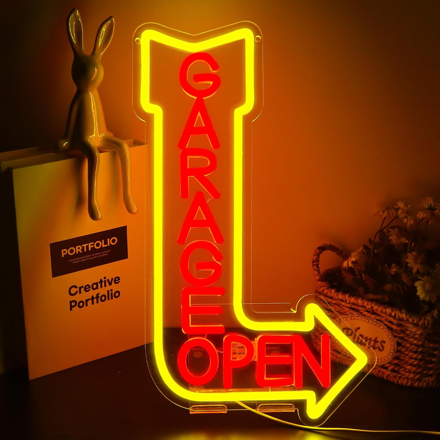 Auto Repair Shop Open Today - ﻿ Garage Open Neonbord USB-aangedreven LED-lamp