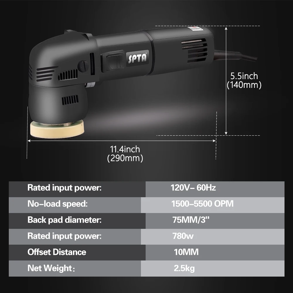 SPTA Orbitale Autopolijstmachi - Orbital Polisher Da recensie en prijs