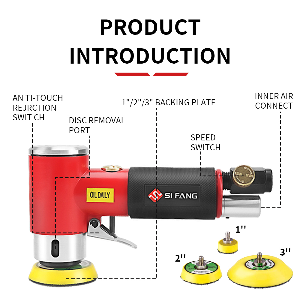 SIFANG Willekeurige Baan Air S - Orbital Polisher Da recensie en prijs